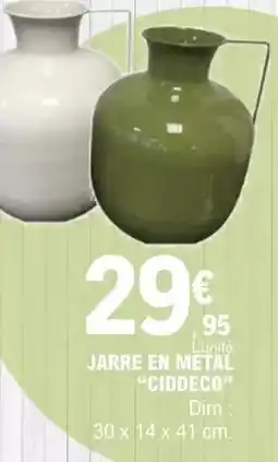 E.Leclerc Dim - jarre en metal cideco offre