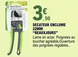 E.Leclerc Secateur enclume 22mm offre