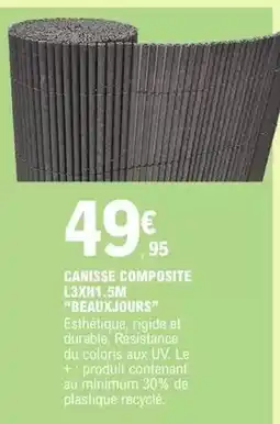 E.Leclerc Durable - canisse composite l3xh1.5m offre