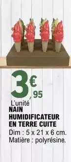 E.Leclerc Dim - humidificateur en terre cuite offre