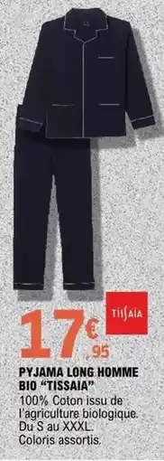 E.Leclerc Pyjama long homme bio offre