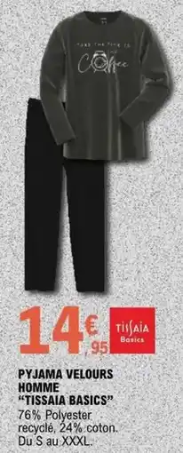 E.Leclerc Pyjama velours homme offre