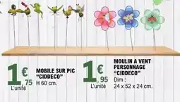 E.Leclerc Dim - cideco moulin a vent personnage offre