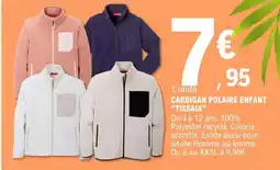 E.Leclerc Polaire - cardigan enfant offre