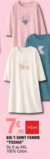 E.Leclerc T-shirt femme tissaia offre