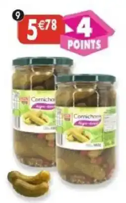 Maximo Lot de 2 bocaux de cornichons aigre doux offre
