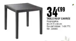 La Foir'Fouille Table rosy carrée offre