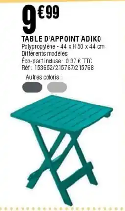 La Foir'Fouille Table d'appoint adiko offre