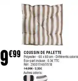 La Foir'Fouille Coussin de palette offre