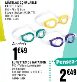 La Foir'Fouille Lunettes de natation offre