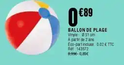 La Foir'Fouille Ballon de plage offre