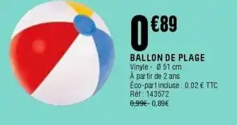 La Foir'Fouille Ballon de plage offre