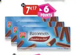Maximo Lot de 3 paquets de bâtonnets croustillants chocolat au lait offre