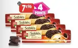 Maximo Lot de 4 paquets de sablés nappés chocolat noir offre