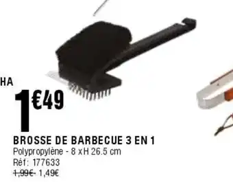 La Foir'Fouille Brosse de barbecue 3 en 1 offre
