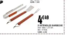 La Foir'Fouille 3 ustensiles barbecue offre