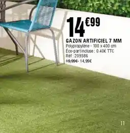 La Foir'Fouille Gazon artificiel 7 mm offre