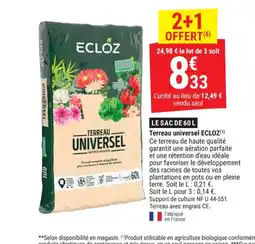 Gamm vert ECLOZ Terreau universel offre
