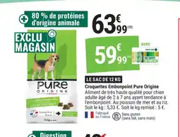 Gamm vert Croquettes Embonpoint Pure Origine offre