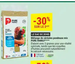 Gamm vert PURE FAMILY Mélange de céréales pondeuse mix offre