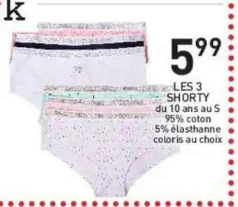 Stokomani Les 3 Shorty offre