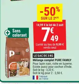 Gamm vert PURE FAMILY Mélange complet offre