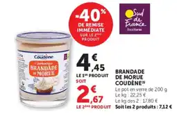 U Express COUDÈNE Brandade de morue offre