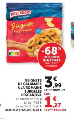 U Express PESCANOVA Beignets de calamars â la romaine surgeles offre