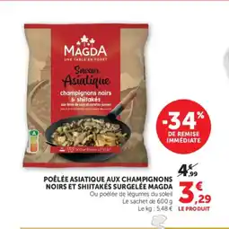 U Express MAGDA Poêlée asiatique aux champignons noirs et shiitakes surgelée offre