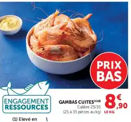 U Express Gambas cuites offre