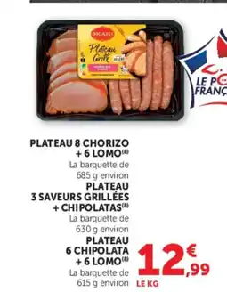 U Express Plateau 8 chorizo +6 lomo offre