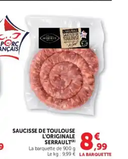 U Express SERRAULT Saucisse de toulouse l'originale offre
