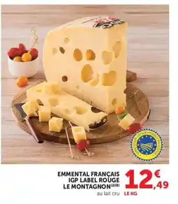 U Express Emmental français igp label rouge le montagnon offre