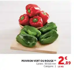 U Express Poivron vert ou rouge offre