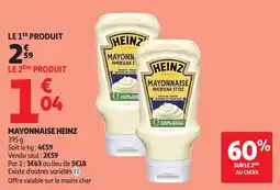 Auchan Supermarché Mayonnaise heinz offre
