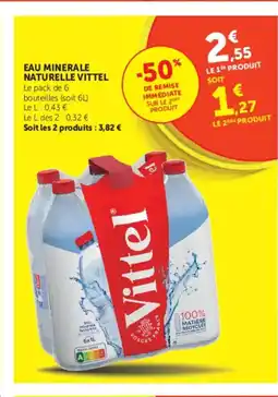 U Express VITTEL Eau minerale naturelle offre