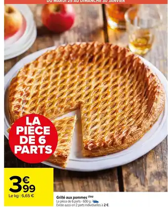Carrefour Market Grillé Aux Pommes offre