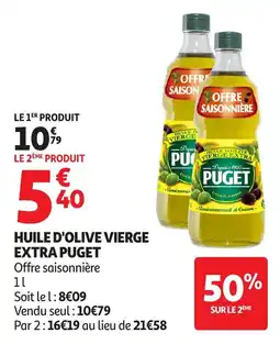 Auchan Supermarché Huile d'olive vierge extra puget offre