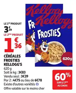 Auchan Supermarché Céréales frosties kellogg's offre