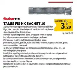 DomPro FISCHER Tamis fis hk sachet 10 offre