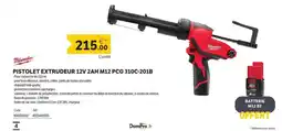 DomPro MILWAUKEE Pistolet extrudeur 12v 2ah m12 pcg 310c-201b offre