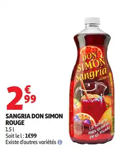 Auchan Supermarché Sangria don simon rouge offre