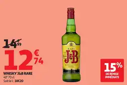 Auchan Supermarché Whisky j&b rare offre
