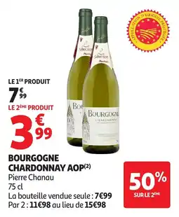 Auchan Supermarché Bourgogne chardonnay aop offre