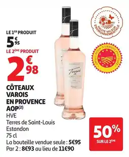 Auchan Supermarché Côteaux varois en provence aop offre