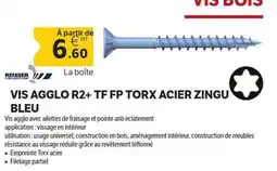 DomPro REISSER Vis agglo r2+ tf fp torx acier zingu bleu offre