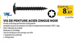 DomPro Vis de penture acier zingue noir offre
