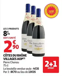 Auchan Supermarché Côtes du rhône villages aop offre