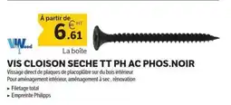 DomPro Vis cloison seche tt ph ac phos.noir offre