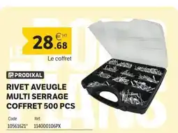 DomPro PRODIXAL Rivet aveugle multi serrage coffret 500 pcs offre